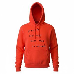 424 Sean From Texas People Fear Cops Hoodie Rare Archival Streetwear size S